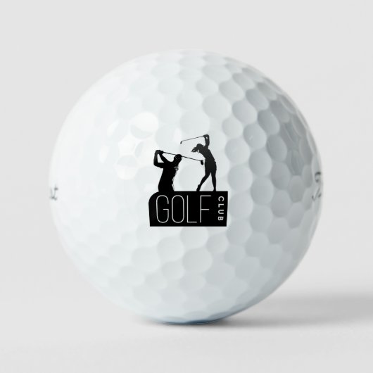 Balles De Golf con silueta de golfistas (Recto)