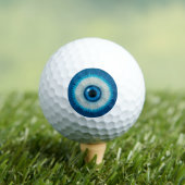 Balles De Golf Conception artistique d'oeil maléfique bleu (T-shirt Insitu)