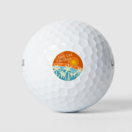 Balles De Golf Conception chrétienne d'amour les uns les autres (Devant)