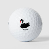 Balles De Golf Conception Cygne Noir (Devant)