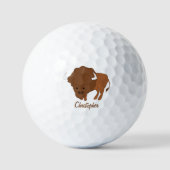Balles De Golf Conception de bison américaine (Recto)