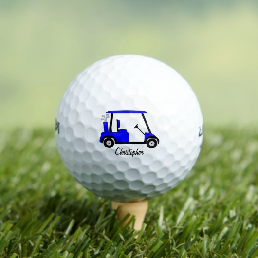 Balles De Golf Conception de buggy de golf bleu (T-shirt Insitu)
