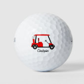 Balles De Golf Conception de buggy de golf rouge (Devant)