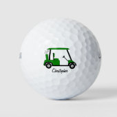 Balles De Golf Conception de buggy de golf vert (Devant)