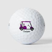 Balles De Golf Conception de buggy de golf violet (Devant)