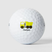 Balles De Golf Conception de camion benne jaune (Devant)
