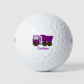 Balles De Golf Conception de camion benne violet (Devant)