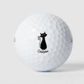 Balles De Golf Conception de chat noir (Devant)