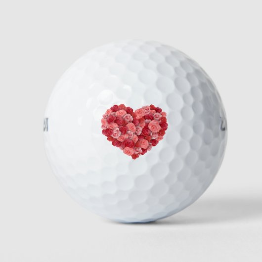 Balles De Golf Conception de cœur (Devant)