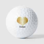 Balles De Golf Conception de cœur personnalisée (Recto)