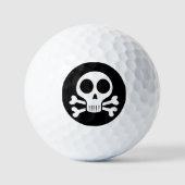Balles De Golf Conception de crâne de pirate (Recto)
