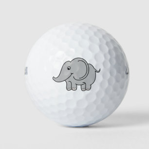 Balles De Golf Conception de dessin animé d'éléphant