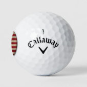 Balles De Golf Conception de drapeau américain en détresse (Logo)