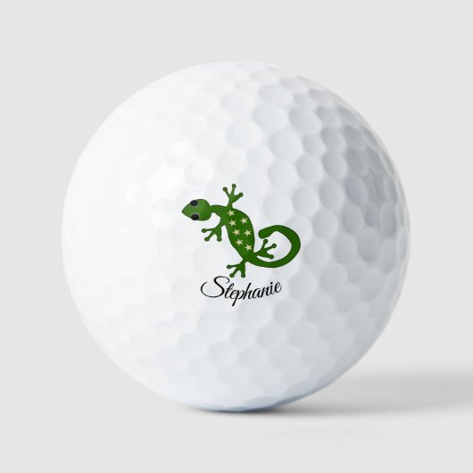 Balles De Golf Conception de Gecko (Recto)