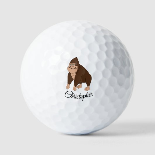 Balles De Golf Conception de Gorilla (Recto)