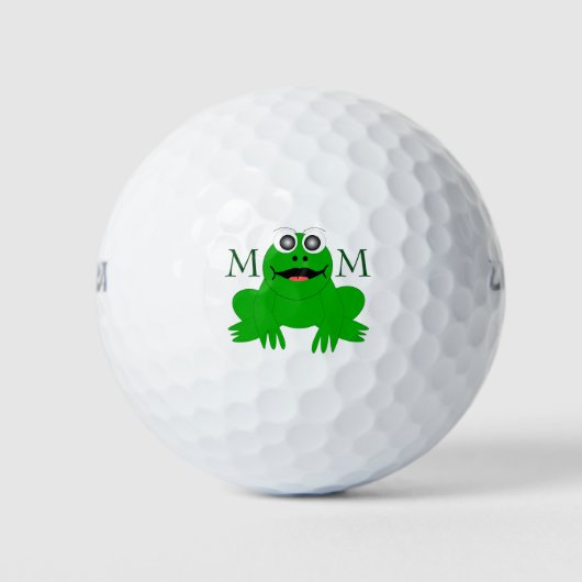 Balles De Golf Conception de grenouille monogramme (Devant)