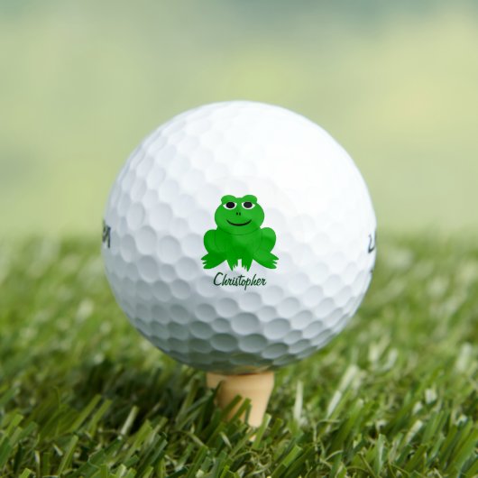 Balles De Golf Conception de grenouille personnalisée (T-shirt Insitu)