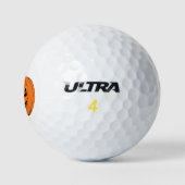 Balles De Golf Conception de Halloween de citrouille effrayante J (Logo)