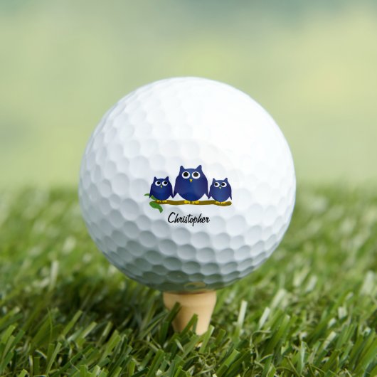 Balles De Golf Conception de hibou personnalisée (T-shirt Insitu)