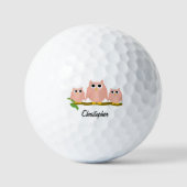 Balles De Golf Conception de hibou personnalisée (Recto)