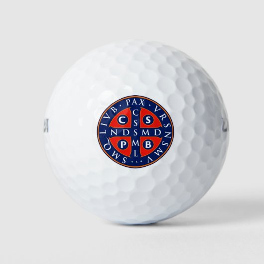 Balles De Golf Conception de la médaille St. Benedict (Devant)