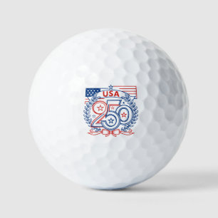 Balles De Golf Conception de l'emblème anniversaire patriotique U