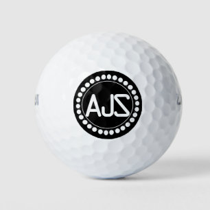 Balles De Golf Conception de monogramme décoratif