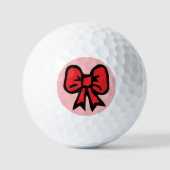 Balles De Golf Conception de nœud rouge (Recto)