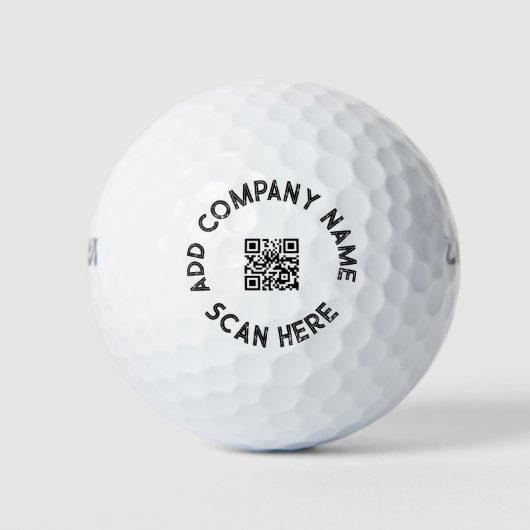 Balles De Golf Conception de promotion commerciale par code QR pe (Devant)