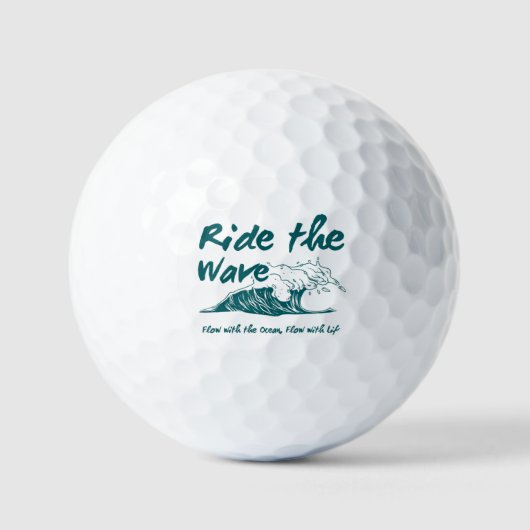 Balles De Golf Conception de surf Ride the Wave (Recto)