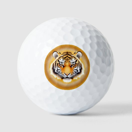 Balles De Golf Conception de tigre abstrait pour cadeau moderne � (Recto)