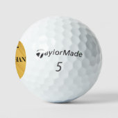 Balles De Golf Conception de typographie de lettre initiale de pa (Logo)