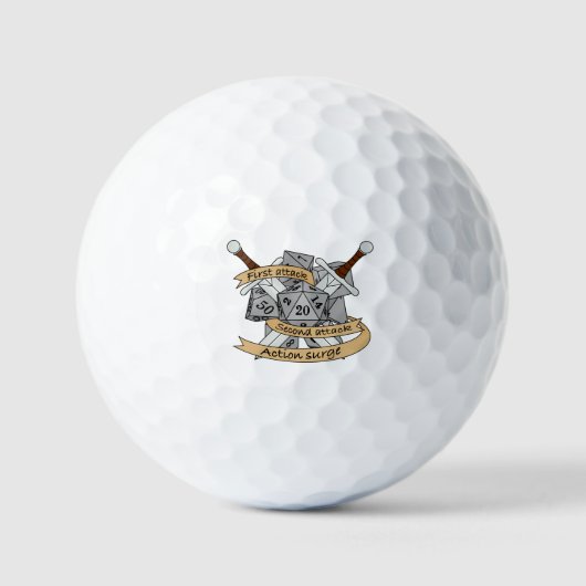 Balles De Golf Conception des dés de combat (Recto)