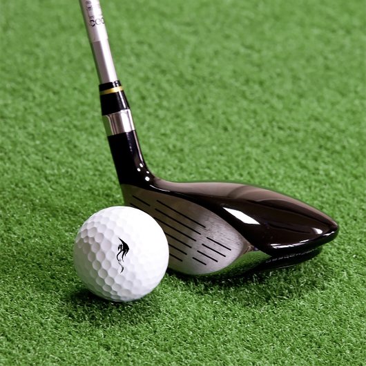 Balles De Golf Conception d'illustration de dragon tribal noir bl