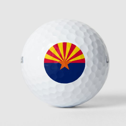 Balles De Golf Conception du drapeau de l'État de l'Arizona (Devant)