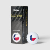 Balles De Golf Conception du drapeau de l'État du Texas (Emballage)