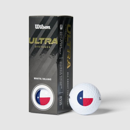 Balles De Golf Conception du drapeau de l'État du Texas (Emballage)