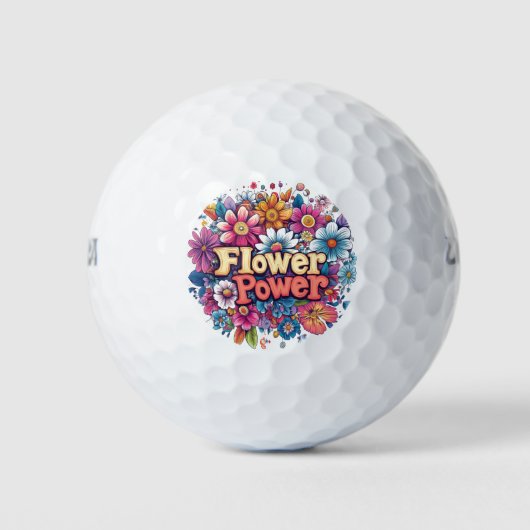 Balles De Golf Conception dynamique de l'énergie des fleurs avec (Devant)
