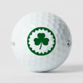 Balles De Golf Conception élégante de trèfle à trois feuilles de (Recto)