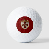 Balles De Golf conception EOC RED RayEl Crest (Recto)