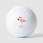Balles De Golf Conception flamant rose (Recto)