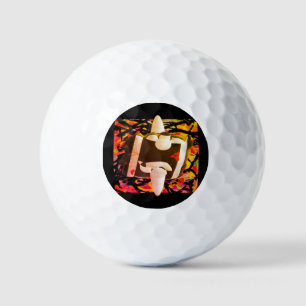 Balles De Golf Conception futuriste Abstraite porte - clé moderne