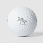 Balles De Golf Conception Libellule Grise (Devant)
