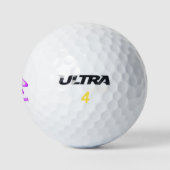 Balles De Golf Conception Libellule Violette (Logo)