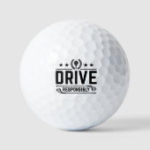 Balles De Golf Conduisez de manière responsable (Recto)