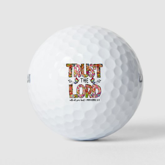 Balles De Golf Confiance au Seigneur Sublimation (Devant)