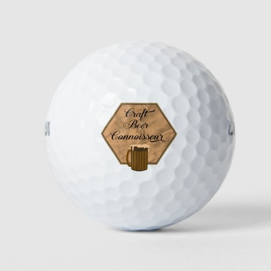 Balles De Golf Connaisseur de la bière artisanale (Devant)