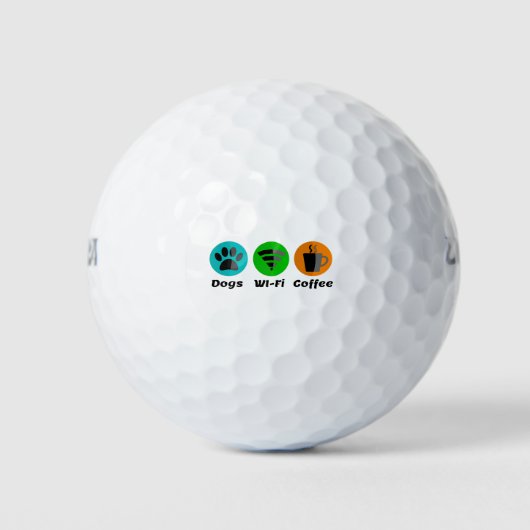 Balles De Golf Connexion Wi-Fi Pour Chiens Et Café (Devant)