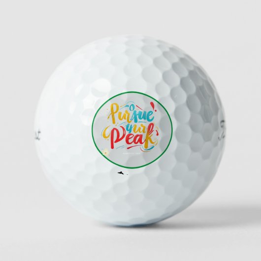Balles De Golf "Conquérir les hauteurs" (Recto)