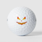 Balles De Golf Cool effrayant Jack O'Lantern face Halloween (Devant)